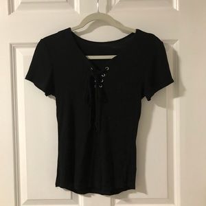 Black tie up top
